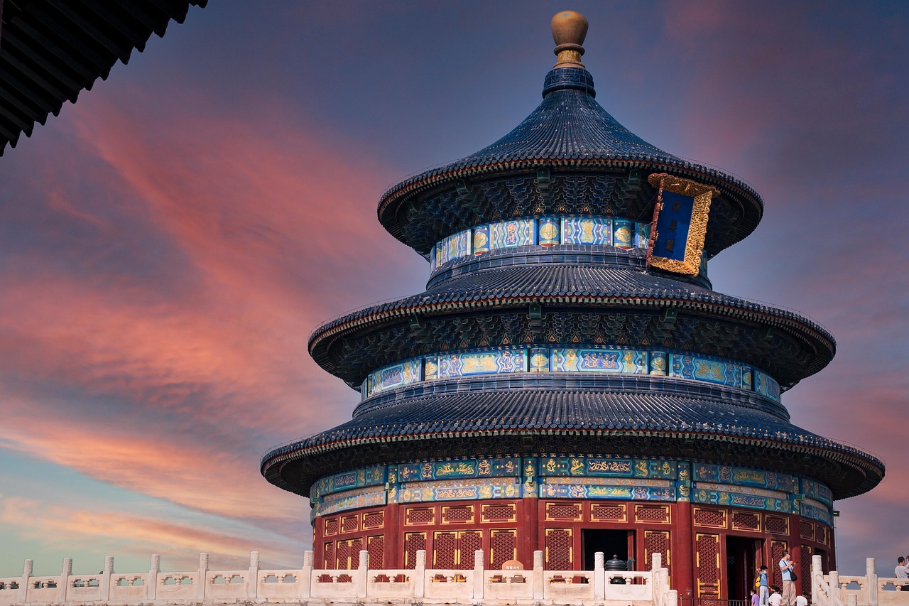 天坛祈年殿火烧云 · Temple of Heaven in Sunset